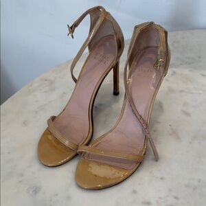 Stuart Weitzman Tan Nudist Heels, size 7.5